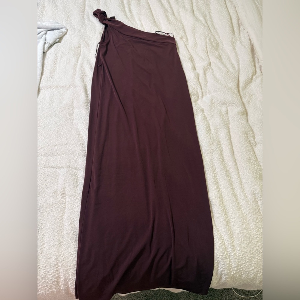 Ann Taylor one shoulder bridesmaid dress